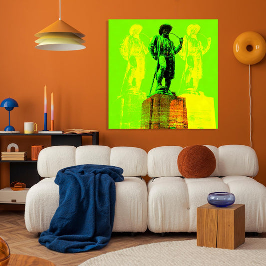 Acrylglasbild - Leineweber Grün