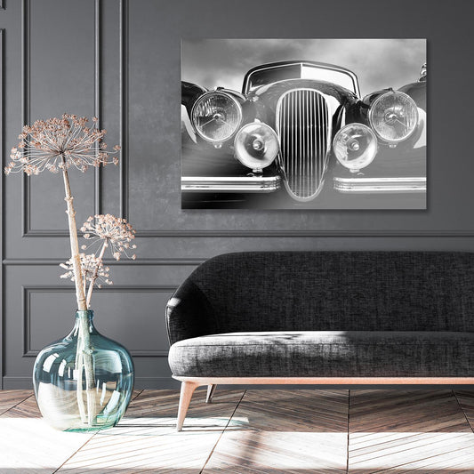 Aluminiumbild - Oldtimer Wohnbeispiel