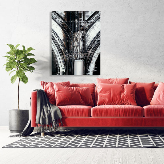 Aluminiumbild - Schienen