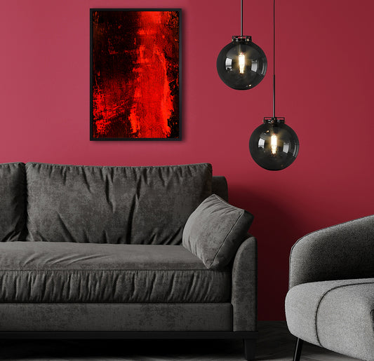 Tableau sur toile avec cadre creux - Redrum 40x60cm