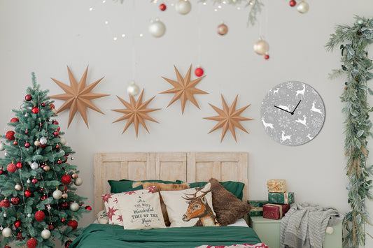 Winter Dream Acrylglas-Uhr Wohnbeispiel