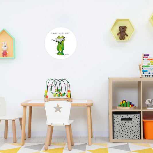 Horloge en verre acrylique Janosch - Just laugh