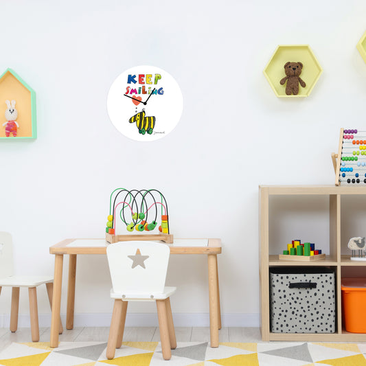 Horloge en verre acrylique Janosch - Keep Smiling Tiger Duck