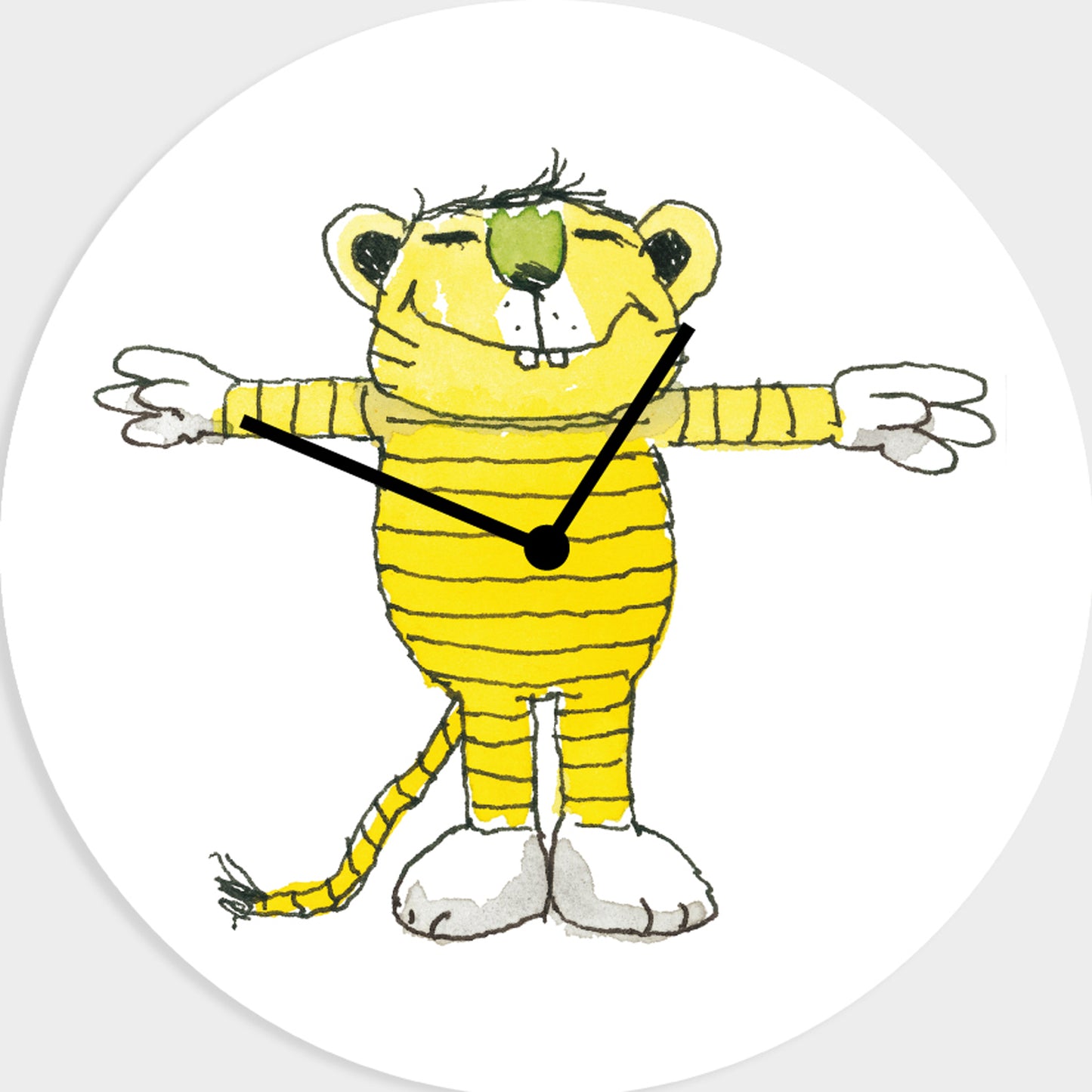 Janosch Acrylglas-Uhr - Tiger