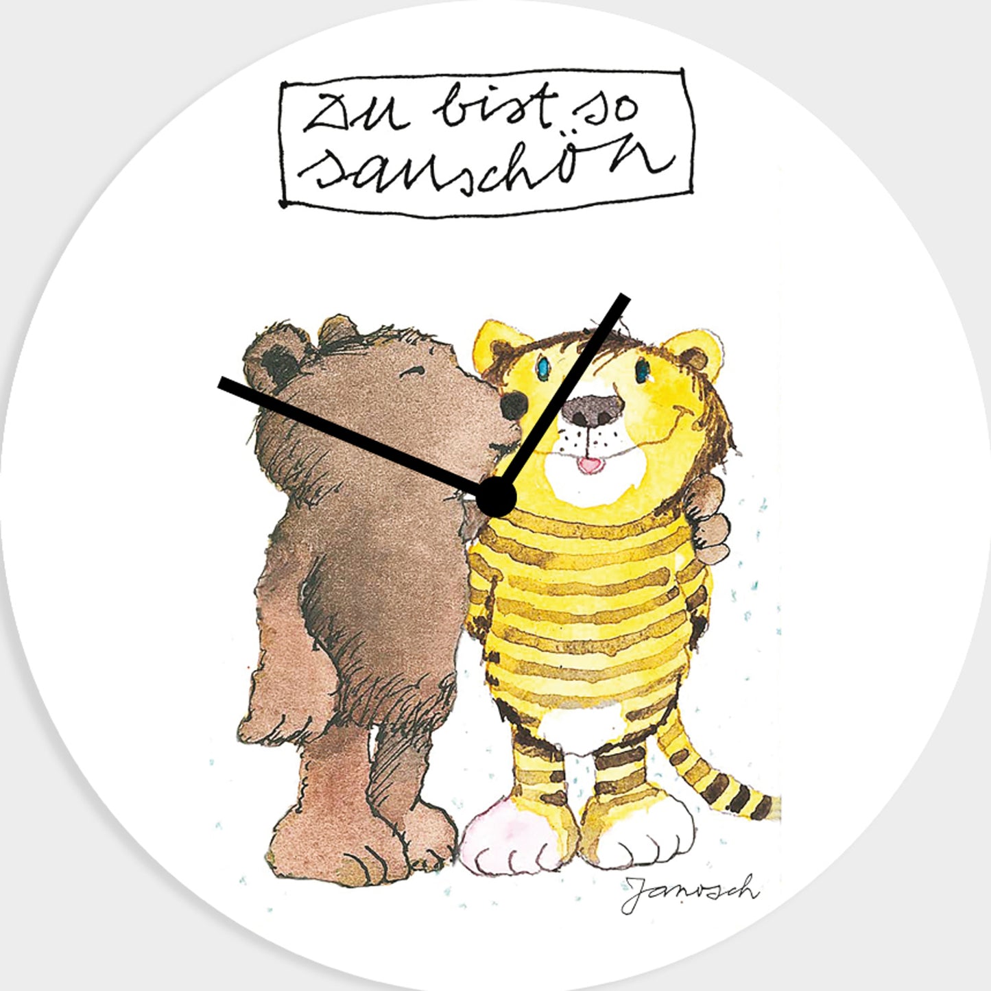 Janosch acrylic glass clock - You are so beautiful