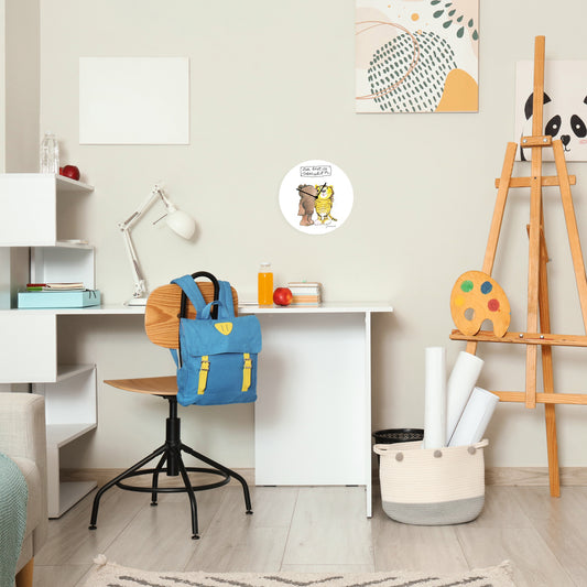 Horloge en verre acrylique Janosch - Tu es si belle