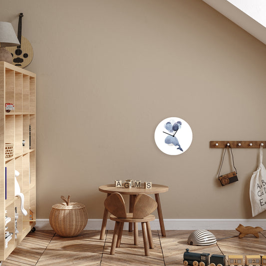 Horloge en verre acrylique - baleine