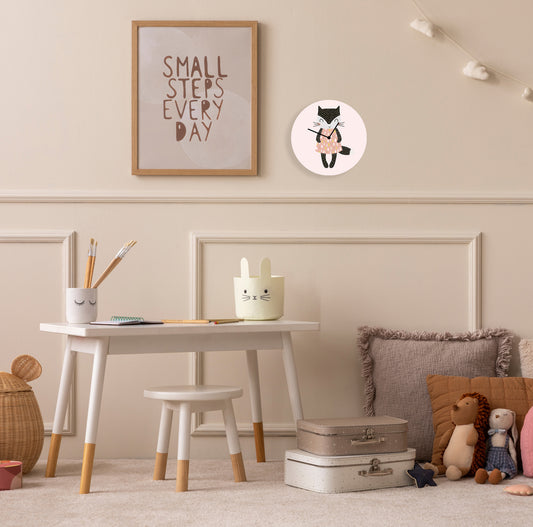 Horloge en verre acrylique - Chat mignon