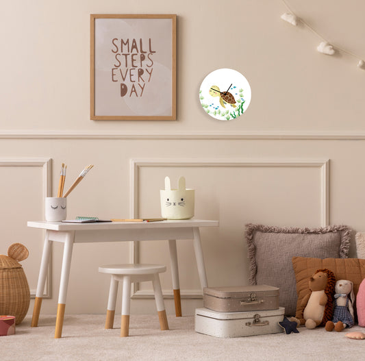 Horloge en verre acrylique - tortue