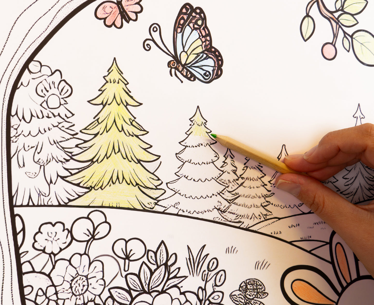 Bemalbares selbstklebendes Poster - Elefant und Tiger