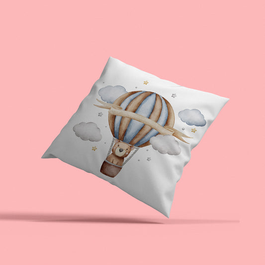 Taie d'oreiller - Ours en montgolfière