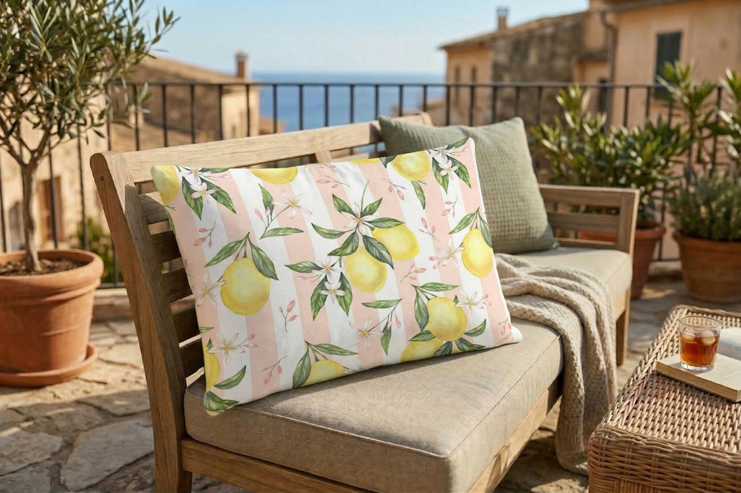 Outdoor Kissenbezug - Zitronenbaum