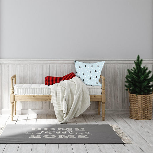 Kissenbezug - Punkte und Tannen Wohnbeispiel