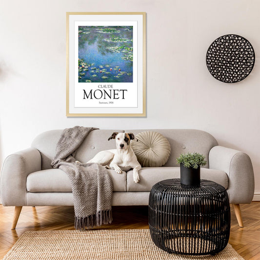 Rahmenbild - Seerosen Wohnbeispiel