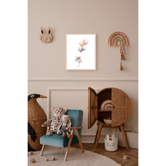 Frame picture - Mouse with balloons