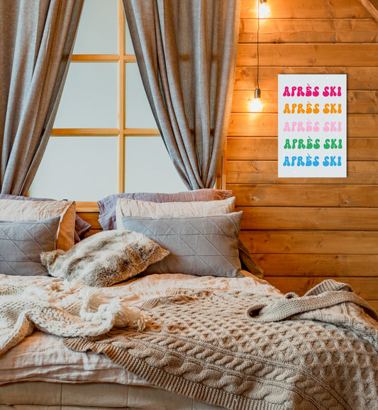 Blechschild - Après Ski Colorful Wohnbeispiel