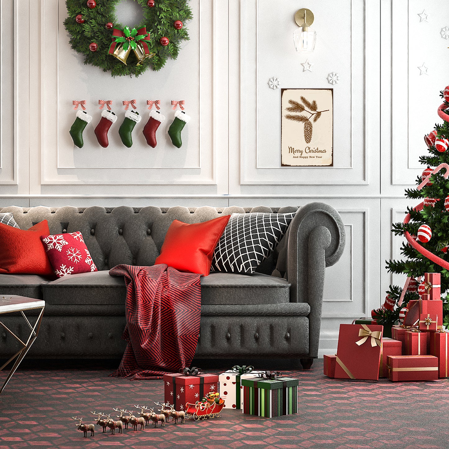 Blechschild - Pinecone Wohnbeispiel