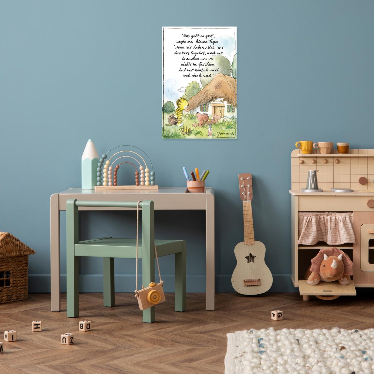 Plaque métallique Janosch - Nous allons bien