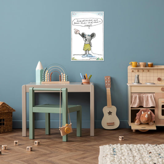 Plaque métallique Janosch - Soyez heureux