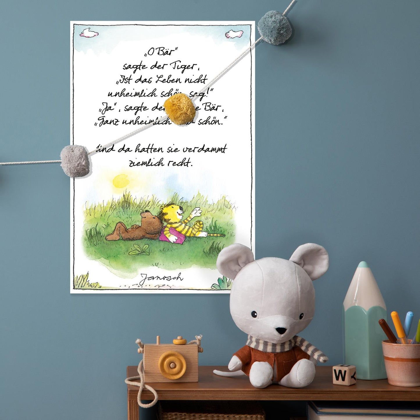 Plaque métallique Janosch - incroyablement belle