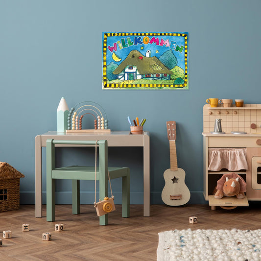 Plaque métallique Janosch - Welcome Night