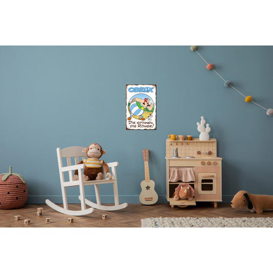 Blechschild - Die spinnen, die Römer! Obelix