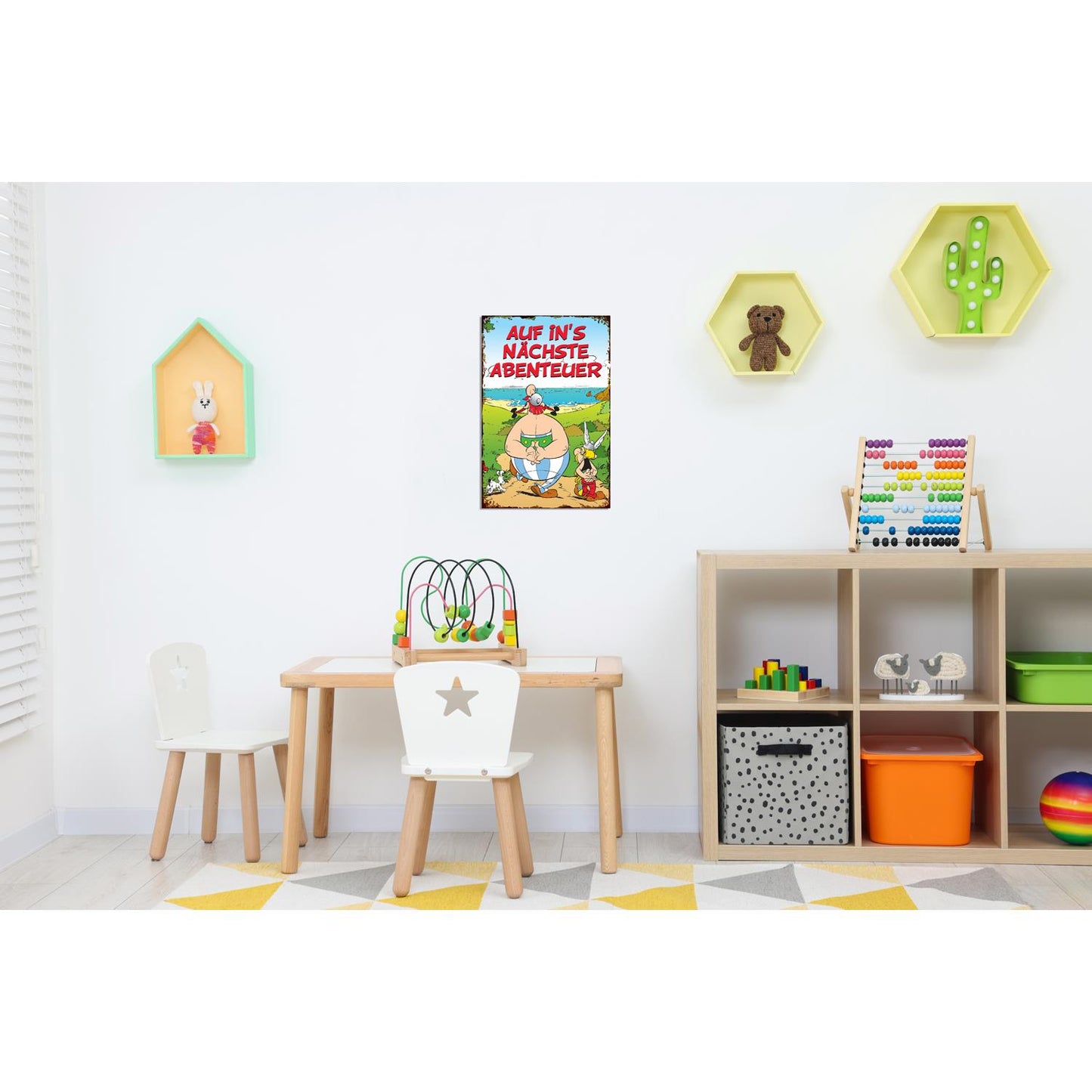 Blechschild - Auf in's nächste Abenteuer Asterix und Obelix