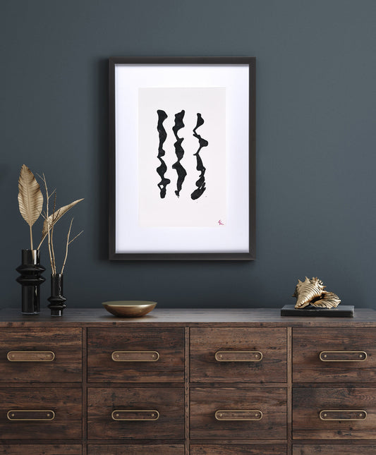 Rahmenbild - Ink Series 4/4 Wohnbeispiel