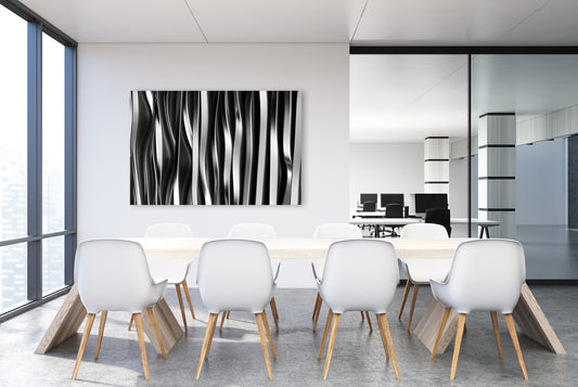 Akustikbild - Stahl - Einrichtungsbeispiel Foto