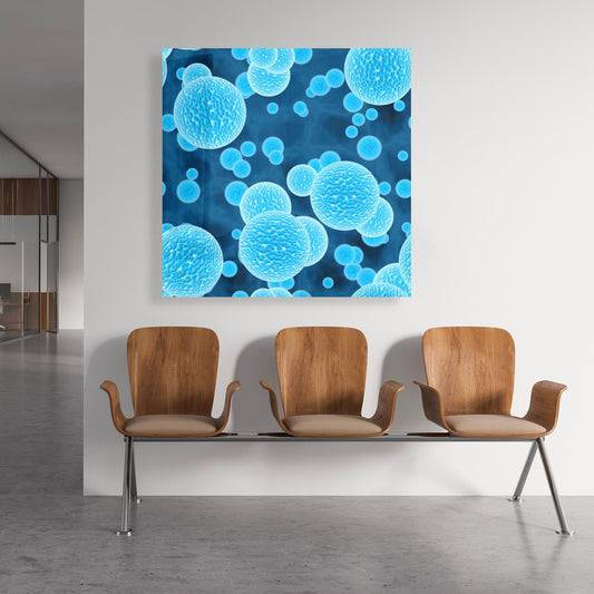 Medical Office Art - Microscopic microbe - Einrichtungsbeispiel Foto
