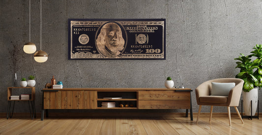 Blattgold Bild - BENJAMIN Wohnbeispiel