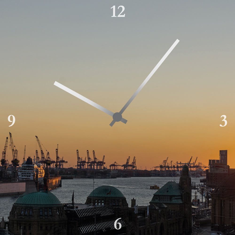 Hamburg 2 Acrylglas-Uhr