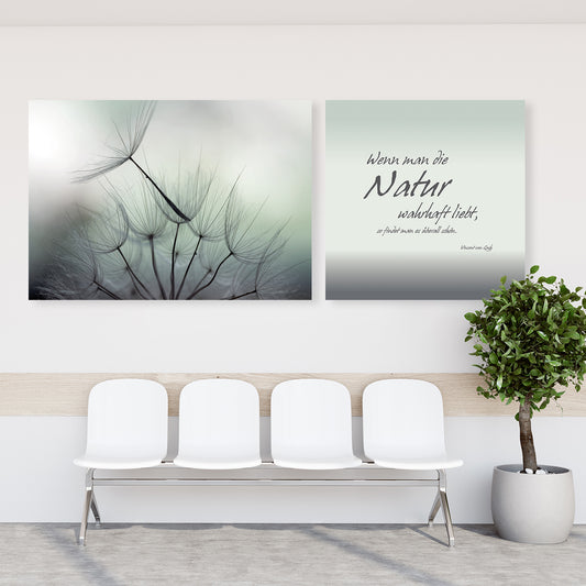 Leinwandbild - Natur - Einrichtungsbeispiel Foto