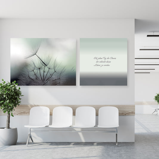 Leinwandbild - Schönster Tag - Einrichtungsbeispiel Foto