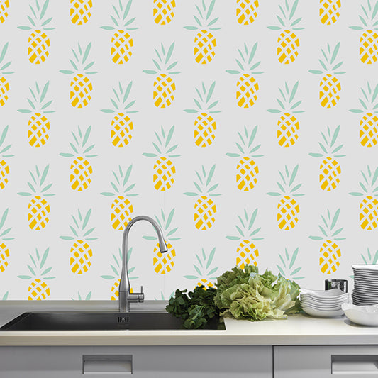 Tapete - Golden Ananas Wohnbeispiel