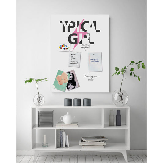 Magnetisches Markerboard - Typical Girl Wohnbeispiel
