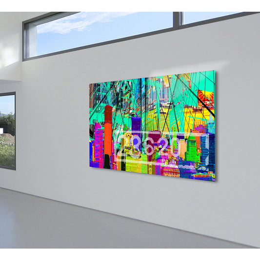 Acrylglasbild - City That Never Sleeps Wohnbeispiel