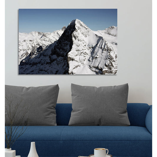 Aluminiumbild - Eiger Wohnbeispiel