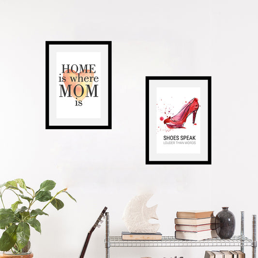 Rahmenbild - Here Is Where Mom Is Wohnbeispiel