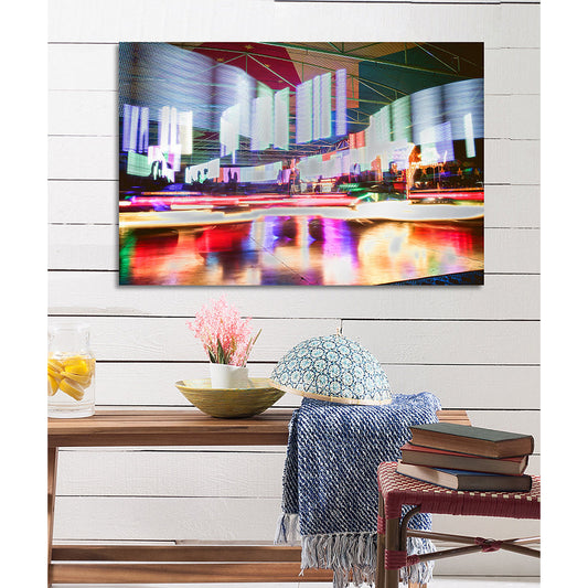 Aluminiumbild - Nighlife Wohnbeispiel