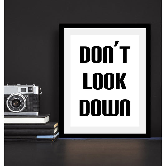 Rahmenbild - Dont Look Down Wohnbeispiel