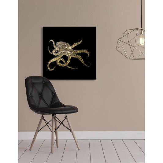 Blattgold Bild - Kraken Wohnbeispiel