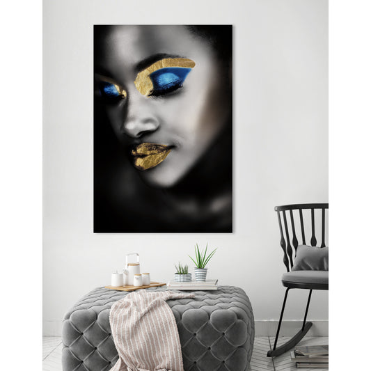 Blattgold Bild - Golden Mood Wohnbeispiel