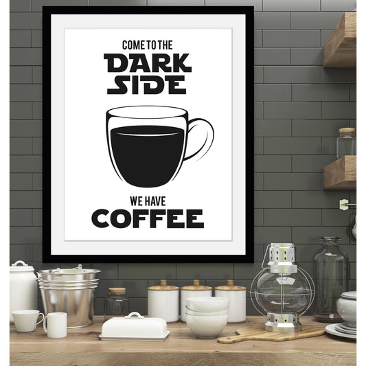 Rahmenbild - Come To The Dark Side Wohnbeispiel