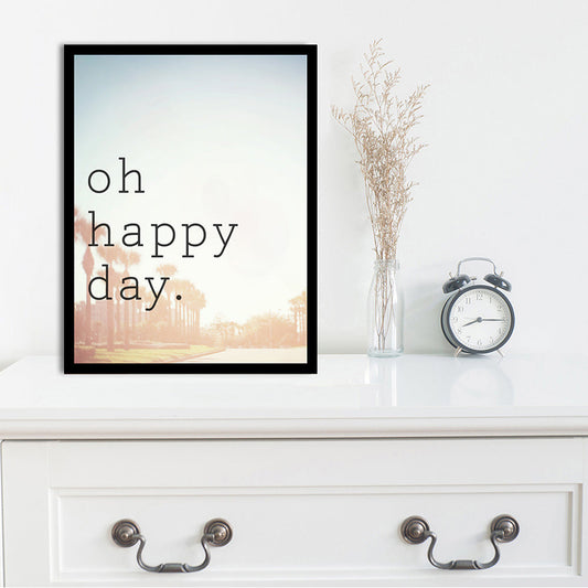 Rahmenbild - Oh Happy Day. Wohnbeispiel