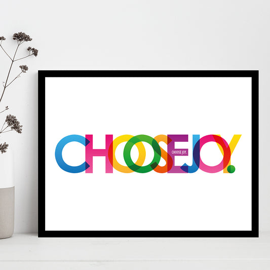 Rahmenbild - Choose Joy. Wohnbeispiel