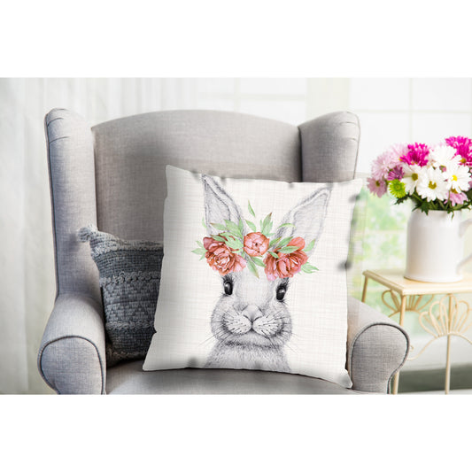 Kissenbezug - Flower Bunny Wohnbeispiel