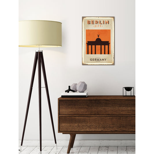 Blechschild Berlin City - Germany Wohnbeispiel