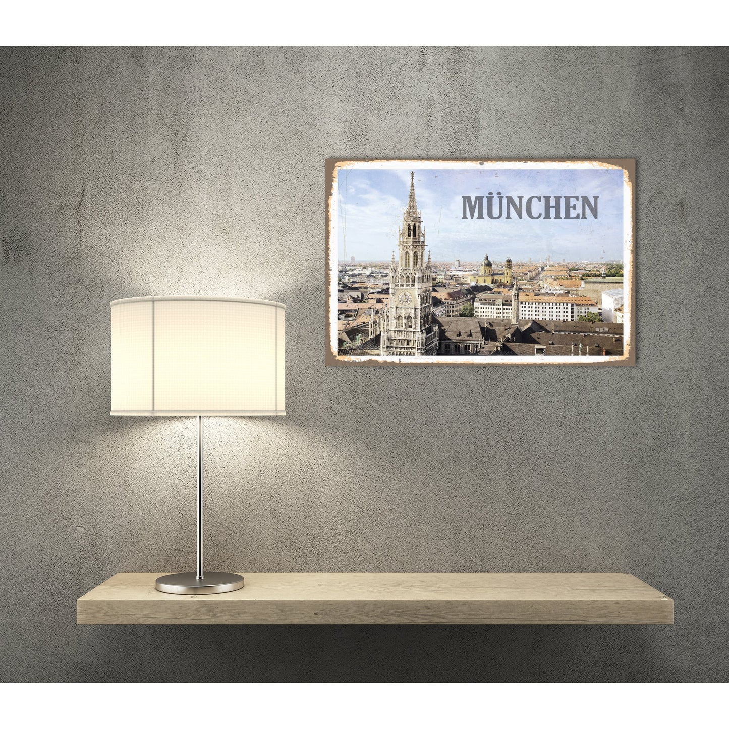 Blechschild - München Wohnbeispiel