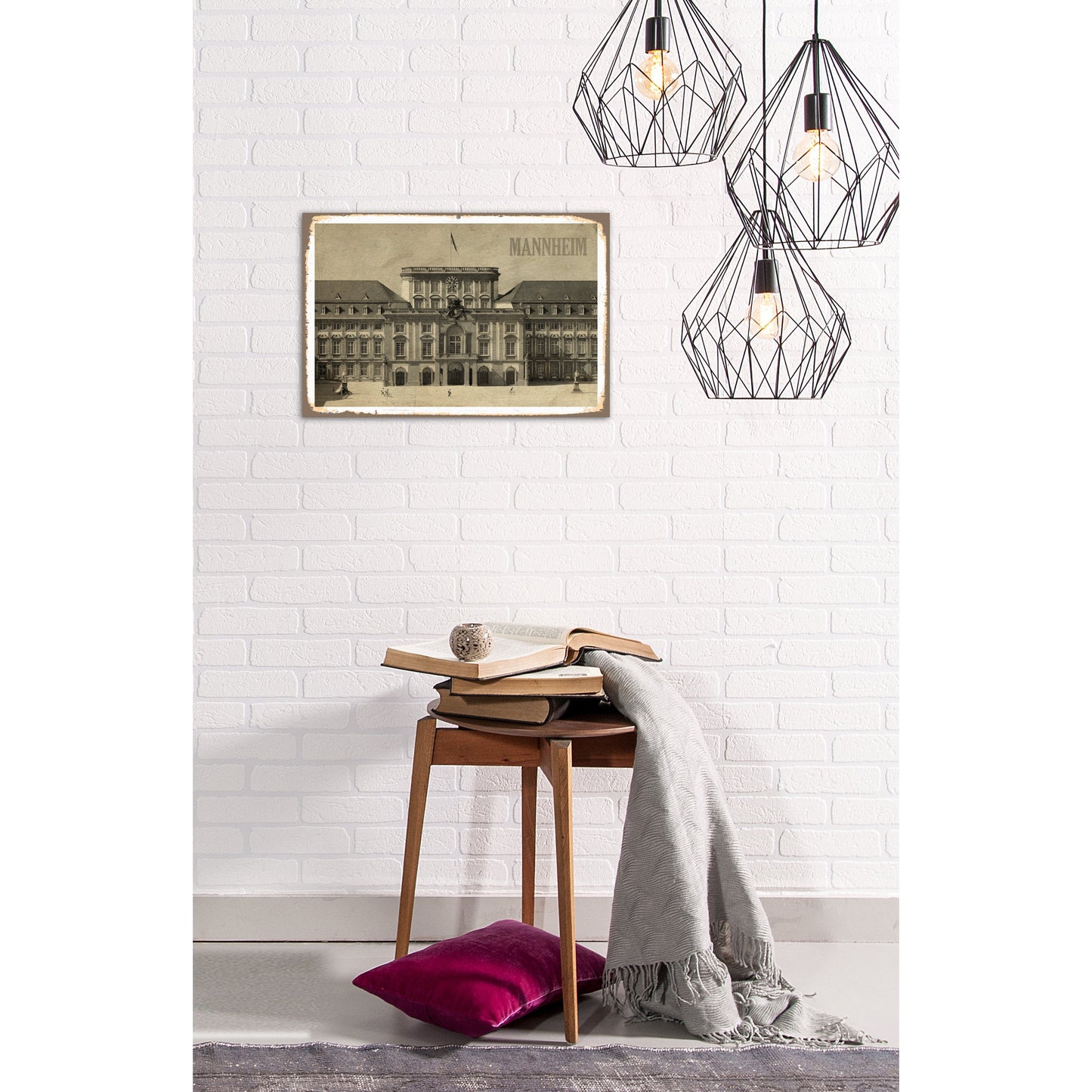 Blechschild - Mannheim Wohnbeispiel